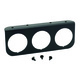 Messgeräte-Montageplatte, Triple, 2-1/16", Black, Aluminum