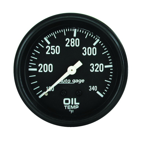 2-5/8" Öltemperatur, 100-340 °F, Auto Gage