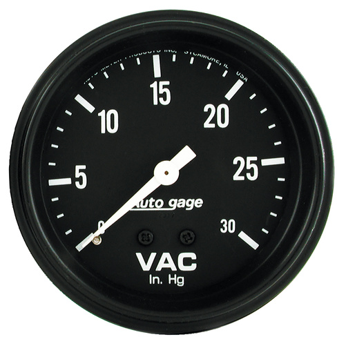 2-5/8" Vakuum, 0-30 In Hg, Auto Gage