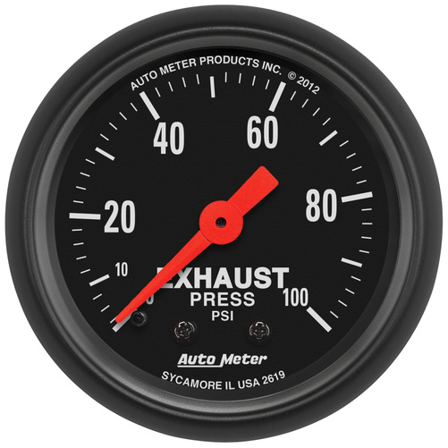 2-1/16" Abgasdruck, 0-100 Psi, Z-Series