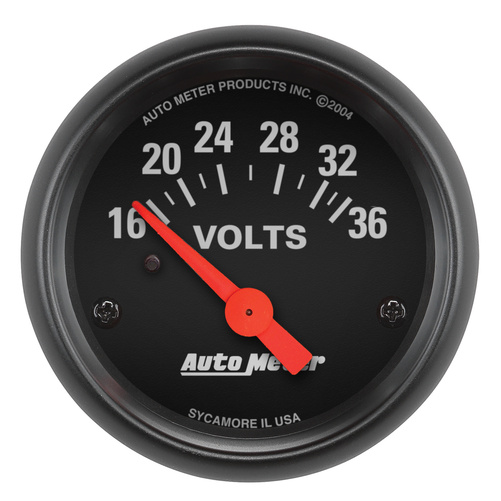 2-1/16" Voltmeter, 16-36v, Z-Series