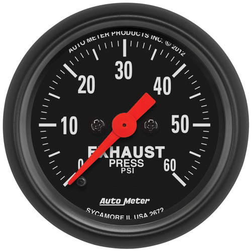 2-1/16" Abgasdruck, 0-60 Psi, Z-Series