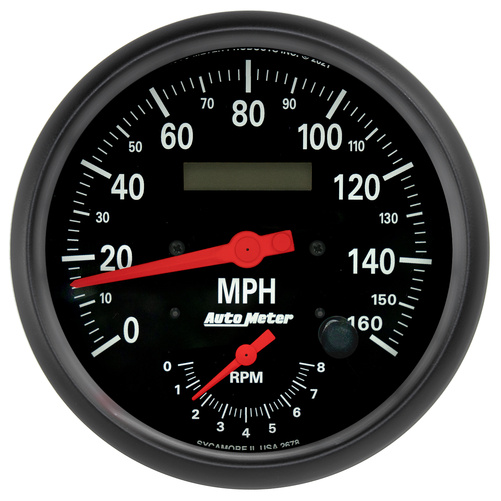 5" Drehzahlmesser/Drehzahlmesser Combo, 8k Rpm/160 Mph, Z-Series