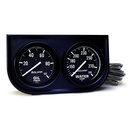 Instrumentenkonsole, Öldruck/Wassertemperatur, 2-1/16", 100 Psi/280 °F, Blk Dial, Blk Bzl, Autogage