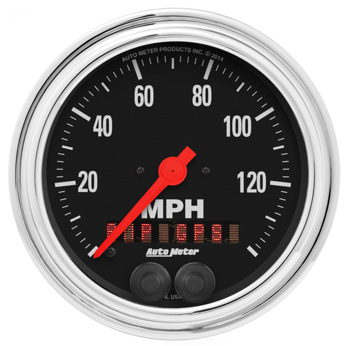 3-3/8" Gps Drehzahlmesser, 0-140 Mph, Traditional Chrome
