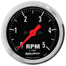 2-1/16" In-Dash Drehzahlmesser, 0-5,000 Rpm, Traditional Chrome