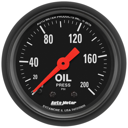 2-1/16" Öldruck, 0-200 Psi, Z-Series