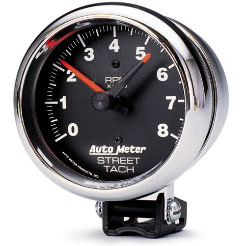 3-3/4" Sockel Drehzahlmesser, 0-8,000 Rpm, Traditional Chrome