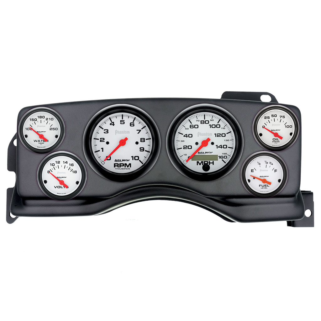 6-Instrumente Direktmontage-Armaturenbrett-Kit, Ford Mustang 90-93, Phantom