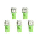Led Bulb, Replacement, T3 Wedge, Green, 5 Pack