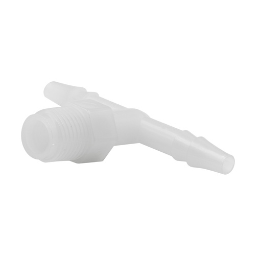 Fitting, Tee, 3/16" Hose Barb To 1/8" Npt Male, Plastic
