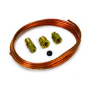 Tubing, Copper, 1/8", 6ft. Length, Incl. 1/8" Nptf Brass Compression Fittings