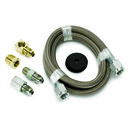 Line, Braided Stainless Steel, #4 Dia., 4ft. Length, -4an And 1/8" Nptf Fittings