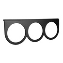 Messgeräte-Montageplatte, Triple, 2-5/8", Black, Aluminum