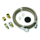 Line, Braided Stainless Steel, #3 Dia., 4ft. Length, -3an And 1/8" Nptf Fittings