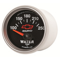 2-1/16" Wassertemperatur, 100-250 °F, Chevy Red Bowtie, Black