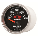 2-1/16" Wassertemperatur, 100-250 °F, Chevy Red Bowtie, Black