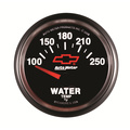 2-1/16" Wassertemperatur, 100-250 °F, Chevy Red Bowtie, Black