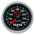 2-1/16" Getriebetemperatur, 100-260 °F, Chevy Red Bowtie, Black
