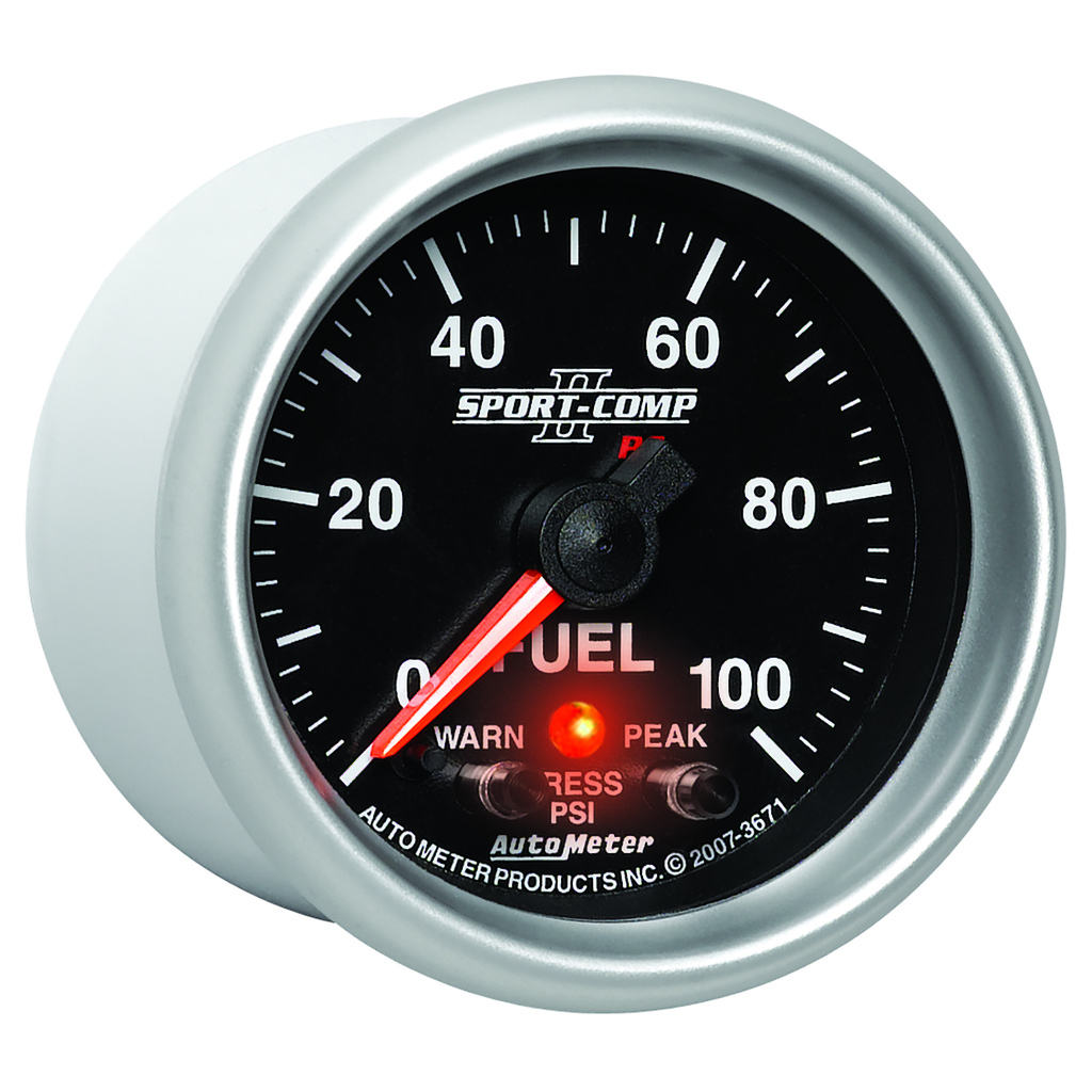 2-1/16" Kraftstoffdruck, 0-100 Psi, Sport-Comp Ii