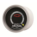 2-1/16" Narrowband Air/Fuel Ratio, Lean-Rich, Chevy Red Bowtie, Black