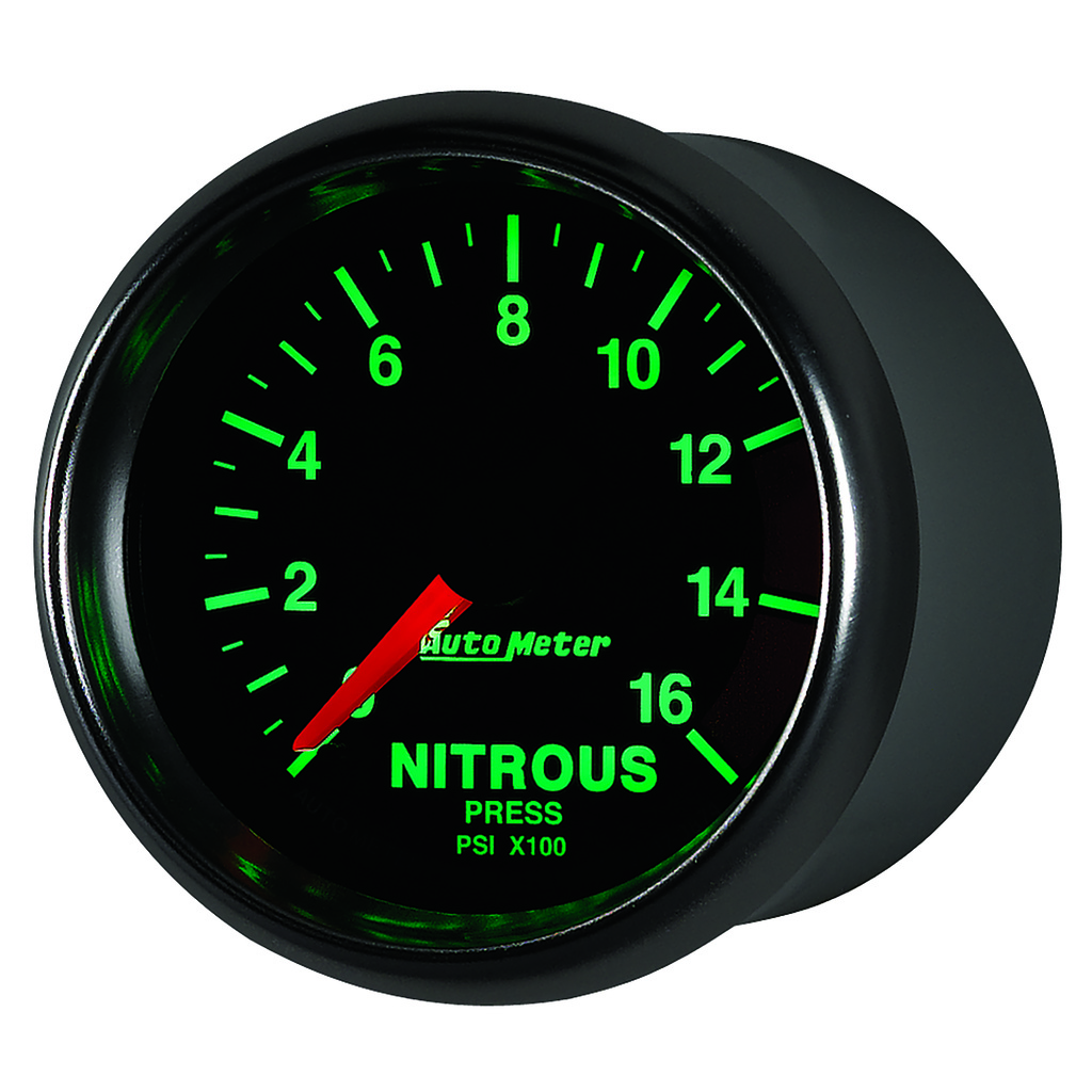 2-1/16" Nitrous Druck, 0-1600 Psi, Gs