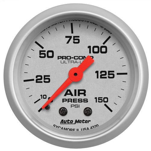 2-1/16" Air Druck, 0-150 Psi, Ultra-Lite