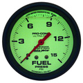 2-5/8" Kraftstoffdruck, 0-15 Psi, Liquid Filled, Ultra-Nite