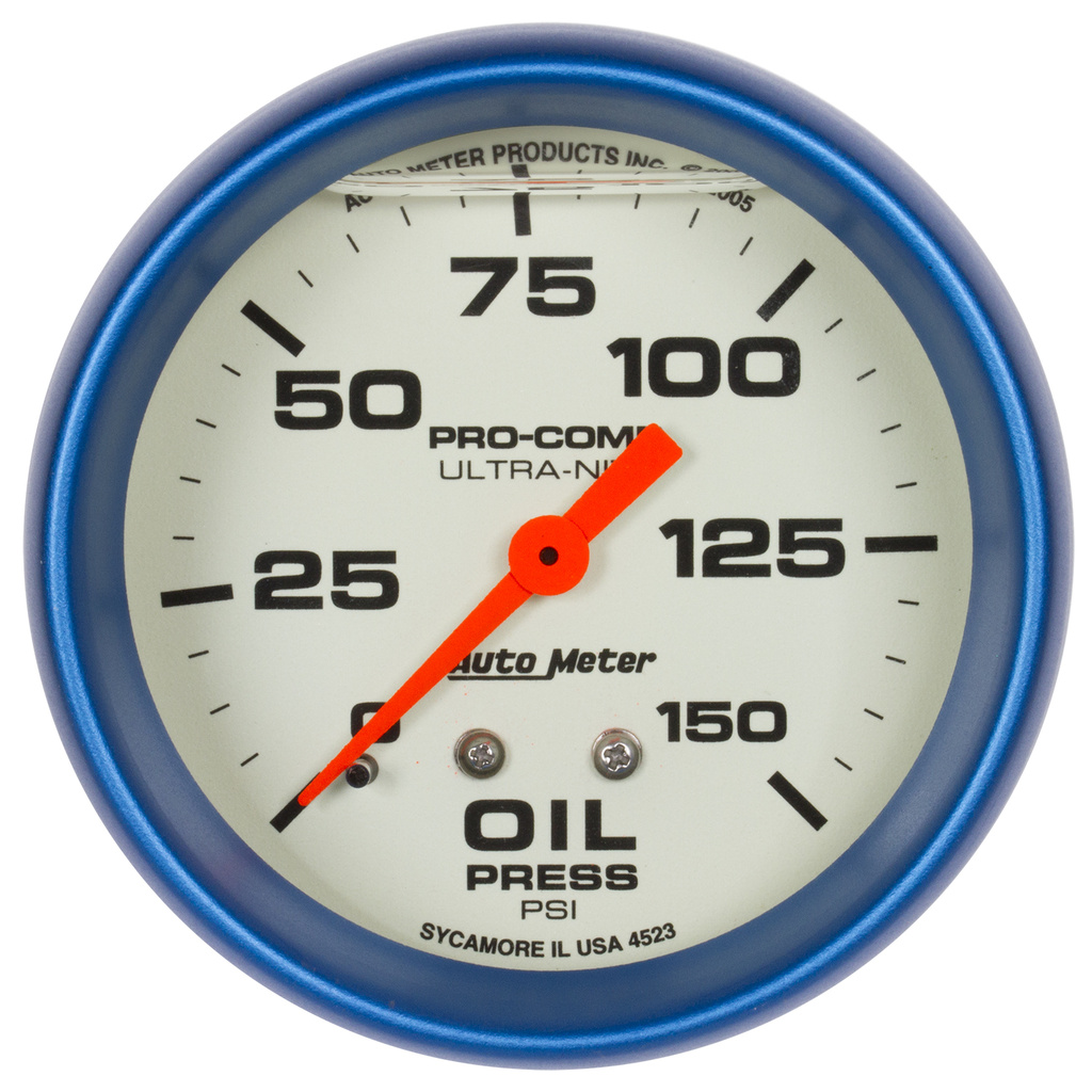 2-5/8" Öldruck, 0-150 Psi, Liquid Filled, Ultra-Nite