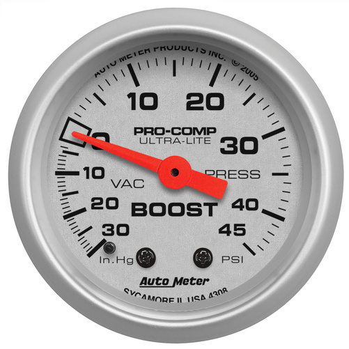 2-1/16" Boost/Vakuum, 30 In Hg/45 Psi, Ultra-Lite