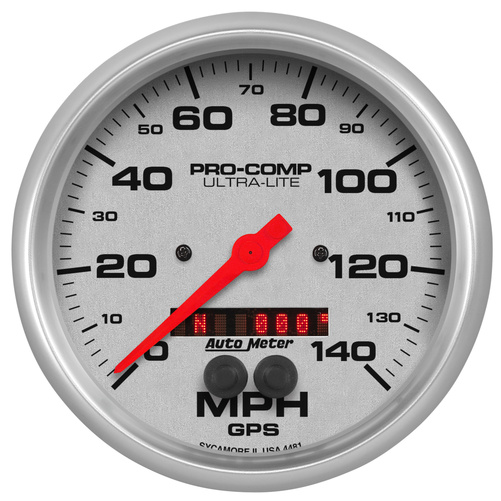 5" Gps Drehzahlmesser, 0-140 Mph, Ultra-Lite