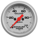 2-1/16" Abgasdruck, 0-100 Psi, Ultra-Lite