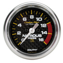 2-1/16" Nitrous Druck, 0-1600 Psi, Carbon Fiber