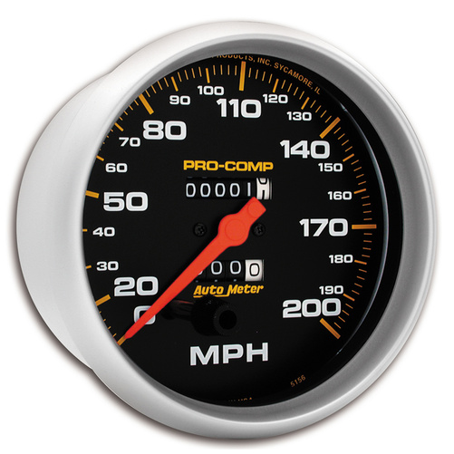5" Drehzahlmesser, 0-200 Mph, Pro-Comp