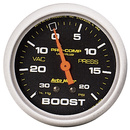 2-5/8" Boost/Vakuum, 30 In Hg/20 Psi, Liquid Filled, Pro-Comp