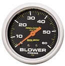 2-5/8" Blower Druck, 0-60 Psi, Liquid Filled, Pro-Comp