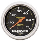 2-5/8" Blower Druck, 0-60 Psi, W/ Memory, Liquid Filled, Pro-Comp