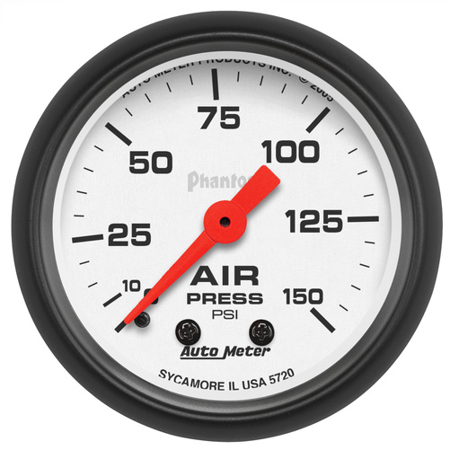 2-1/16" Air Druck, 0-150 Psi, Phantom