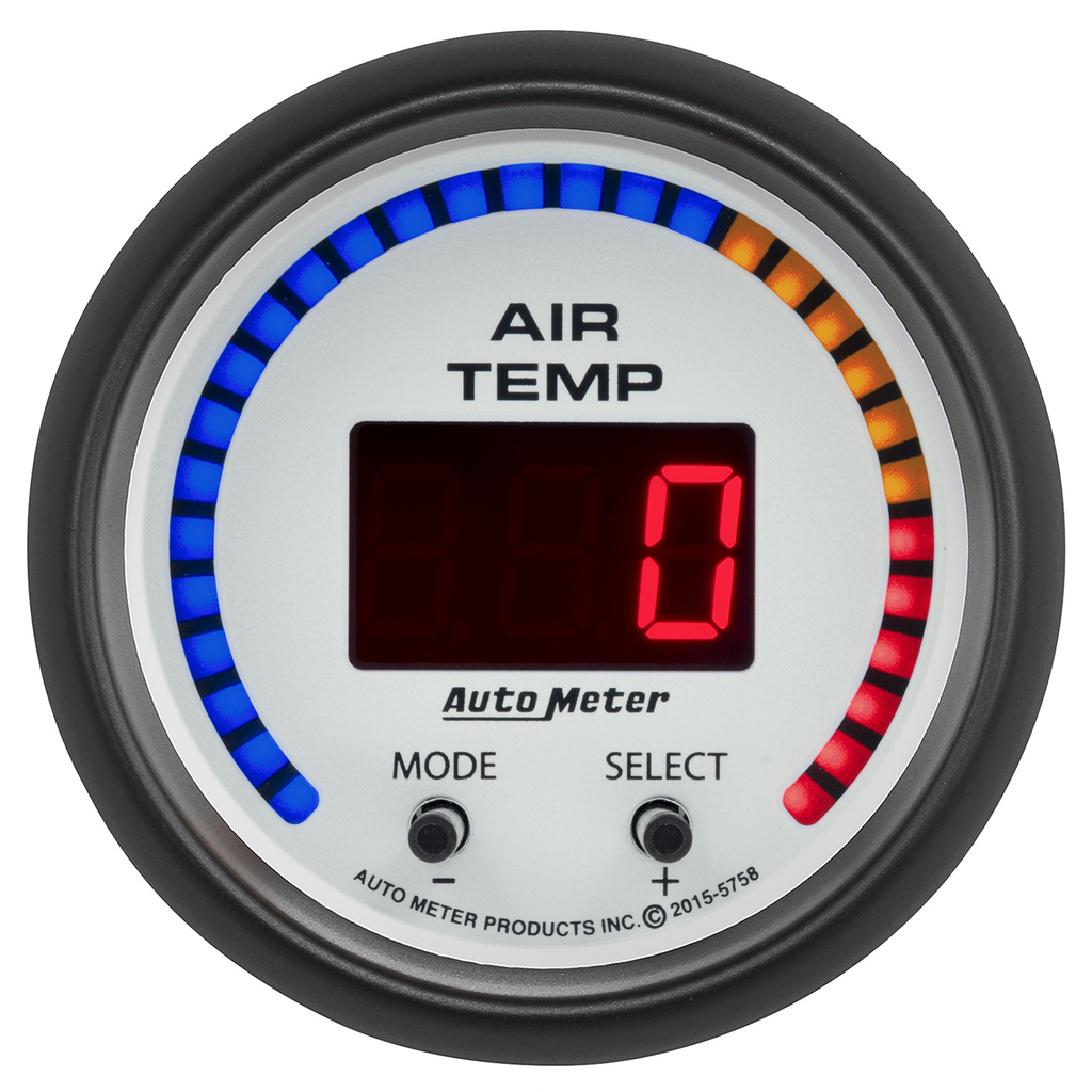 2-1/16" Dual Air Intake Temperature, 0-300 ºf, Phantom