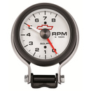 3-3/4" Sockel Drehzahlmesser, 0-8,000 Rpm, Chevy Red Bowtie, White