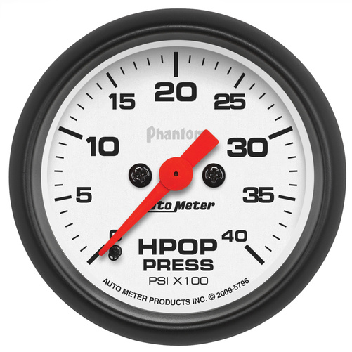 2-1/16" Hpop Druck, 0-4k Psi, Phantom