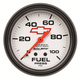 2-5/8" Kraftstoffdruck, 0-100 Psi, Chevy Red Bowtie, White