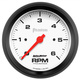 3-3/8" In-Dash Drehzahlmesser, 0-6,000 Rpm, Phantom