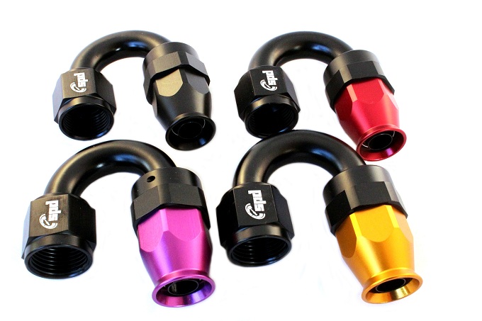 AN6 Schlauchende 180° PTFE