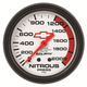 2-5/8" Nitrous Druck, 0-2000 Psi, Chevy Red Bowtie, White