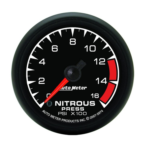 2-1/16" Nitrous Druck, 0-1600 Psi, Es