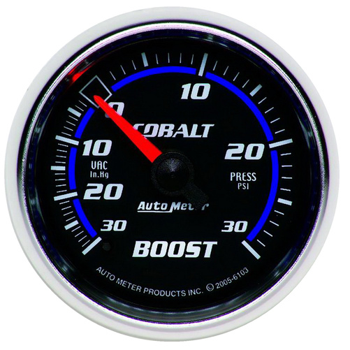 2-1/16" Boost/Vakuum, 30 In Hg/30 Psi, Cobalt