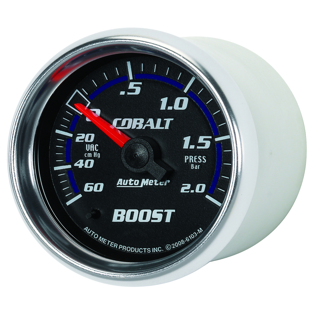 2-1/16" Boost/Vakuum, 60 Cm/Hg-2.0 Bar, Cobalt