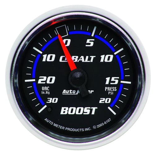 2-1/16" Boost/Vakuum, 30 In Hg/20 Psi, Cobalt