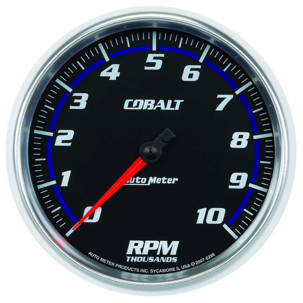 5" In-Dash Drehzahlmesser, 0-10,000 Rpm, Cobalt